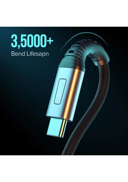 C7 (Type-C)+Micro Usb Girişli Şarj Adaptörü-36W + C1 Type-C To Type-C 5A/100W Şarj Kablosu -2mt