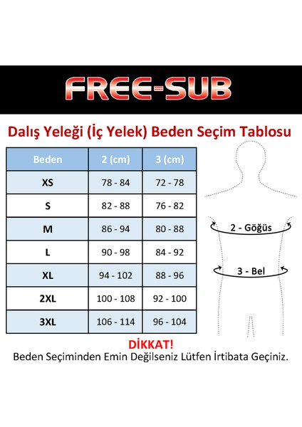 3mm Başlıklı Dalış Yeleği (İç Yelek)