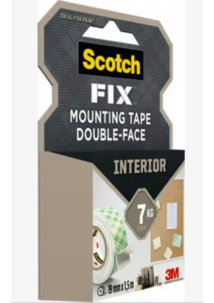 Scotch Fix 4496G Iç Mekan Güçlü Montaj Bandı 19 Mm*5 Metre