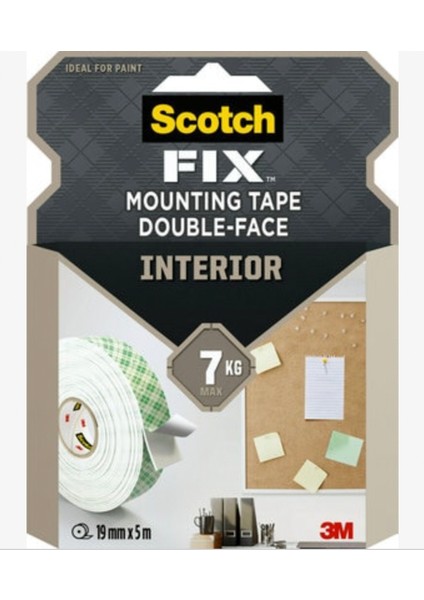 Scotch Fix 4496G Iç Mekan Güçlü Montaj Bandı 19 Mm*5 Metre