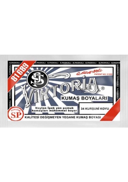 Kurşuni Koyu Kumaş Boyası