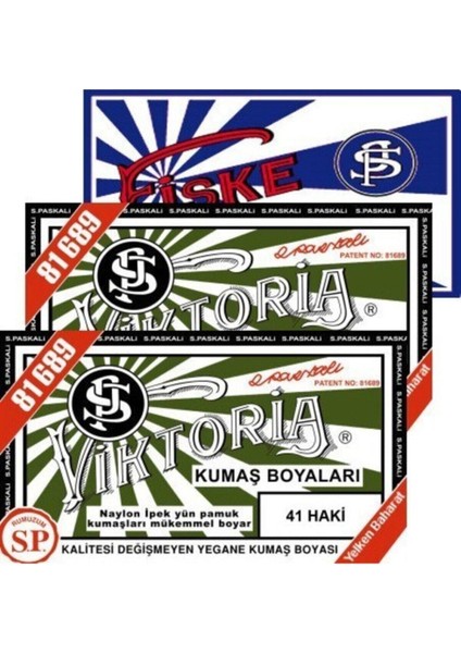 Kumaş Boyası Haki 2pk+Fiske Sabitleme 1pk fiyatları