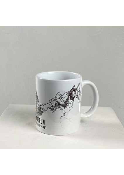 İskenderun Şehir Haritası Baskılı Porselen Kupa indirimleri