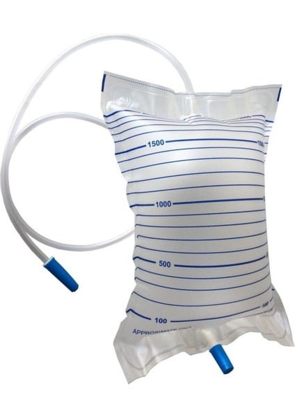 T Musluklu Idrar Torbası 2000 ml 10 Ad