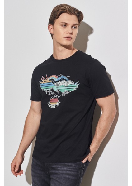 Regular Fit Normal Kesim %100 Pamuk Bisiklet Yaka Açık Pembe Tişört modelleri