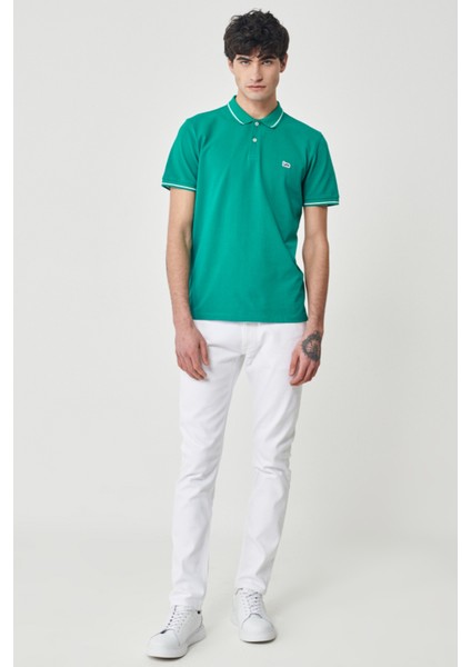 Luke Slim Fit Dar Kesim Normal Bel Beyaz Esnek Pantolon fiyatları