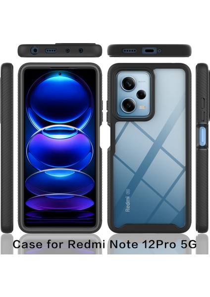 Xiaomi Poco X5 Pro Için Hibrit Bumper Tam Koruma Telefon Kılıfı - Kırmızı (Yurt Dışından) fiyatları