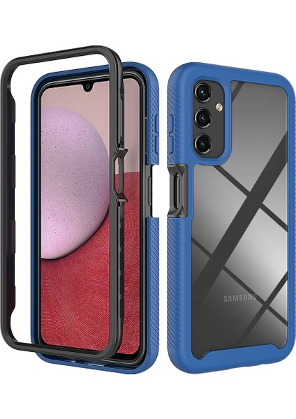 Samsung Galaxy A14 5g Için Hibrit Bumper Tam Koruma Telefon Kılıfı - Lacivert (Yurt Dışından)