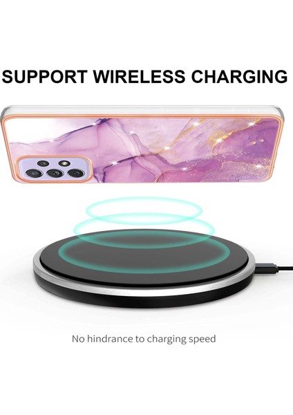 Samsung Galaxy A73 5g Için Mermer Şık Desenli Tpu Tampon Telefon Kılıfı - Pembe (Yurt Dışından) modelleri