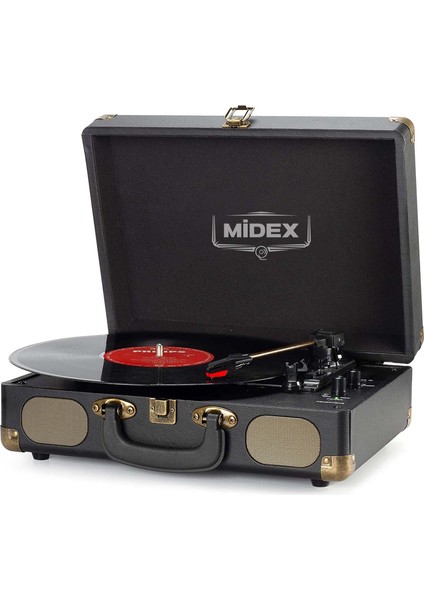 Mtx101BK Nostaljik Retro Pikap Plak Çalar (Şarjlı Bluetooth Aux Hoparlörlü 3 Devir) İğne Dahil fiyatları