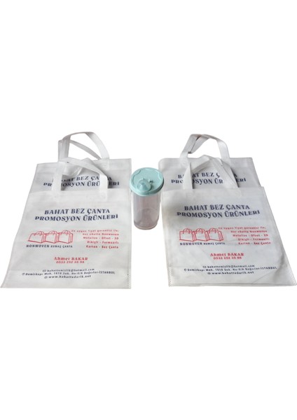 Plastik Yağlık 600 ml + 4 Adet Bez Çanta