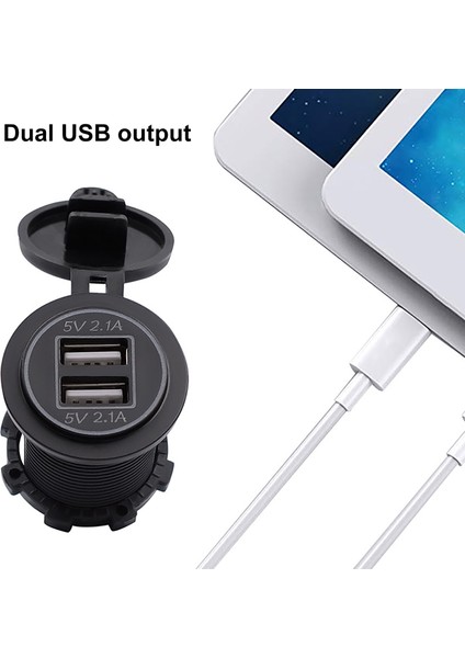 Araç Şarj Cihazı - Siyah / Beyaz (Yurt Dışından) indirimleri