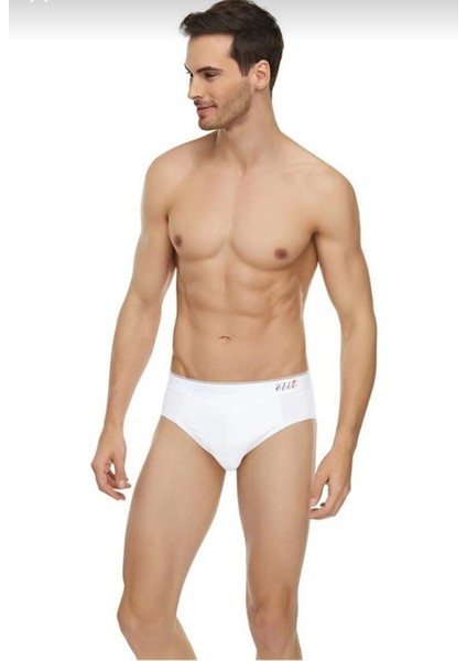 1351 Erkek Elestan Ince Bel Kemerli Slip Tekli