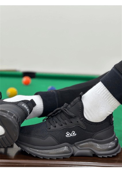 Erkek Spor, Jel Taban, Nefes Alabilen Anorak Gövde, Siyah Beyaz Sneaker, Spor Ayakkabı fiyatları