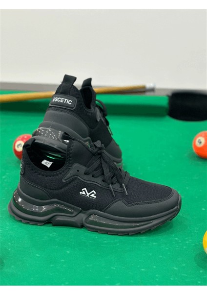 Erkek Spor, Jel Taban, Nefes Alabilen Anorak Gövde, Siyah Beyaz Sneaker, Spor Ayakkabı fırsatları