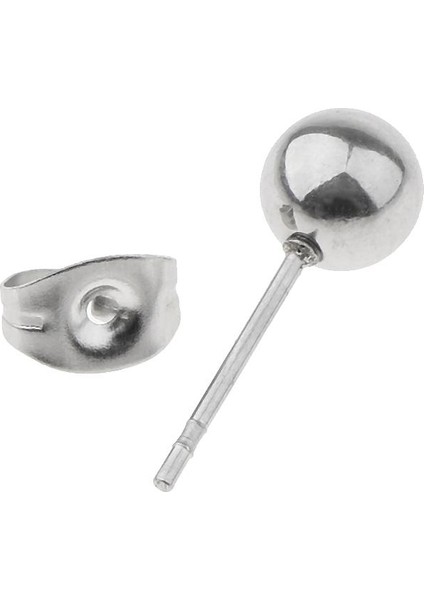 3x5 Çift Çeşitli Top 2mm 6mm Disk Bilyalı Paslanmaz Çelik Çıtaları 3 Adet Küpe (Yurt Dışından)