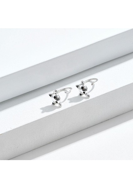 Hipoalerjenik Kedi Yarım Hoop Güzel Pet Kulak Çiviler Kadınlar Kızlar Için Küpe (Yurt Dışından) indirimleri