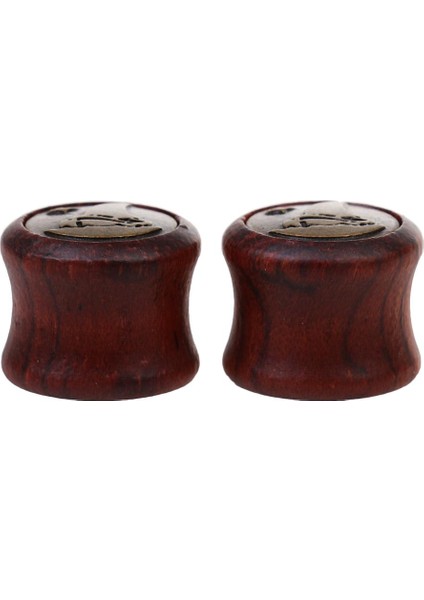 4xnovelty Yelken Deseni Ahşap Kulak Tıkacı Et Tünel Sedye Genişletici 16MM 4 Adet Küpe (Yurt Dışından)