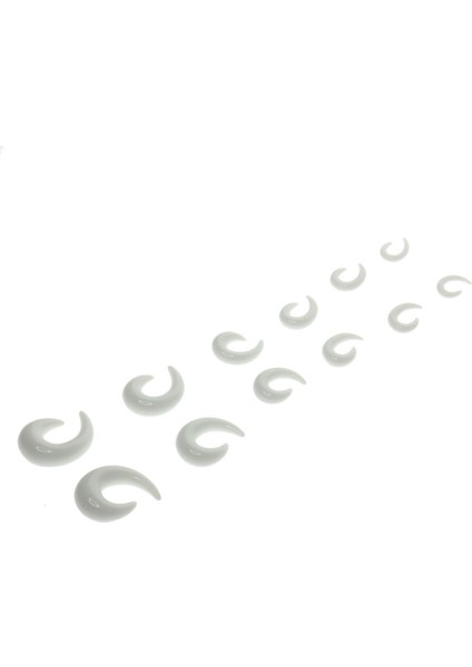 6 Çift Karışım Boyutu 3mm 10MM Akrilik Salyangoz Spiral Konik Kulak Tıkaçları Germe Kiti Küpe (Yurt Dışından)