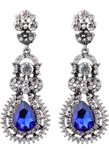 Moda Takı Lüks Glitter Rhinestone Zarif Süslemeler Küpe (Yurt Dışından)