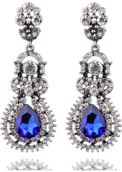 Moda Takı Lüks Glitter Rhinestone Zarif Süslemeler Küpe (Yurt Dışından) modelleri