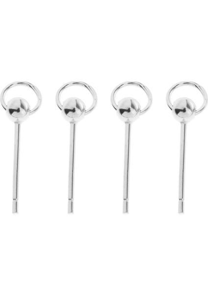 1 Çift Altın Simli Kulak Yuvarlak Top Charms Dekorları Kız Hediye Küpe (Yurt Dışından)