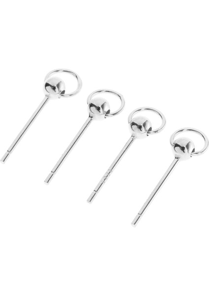 1 Çift Altın Simli Kulak Yuvarlak Top Charms Dekorları Kız Hediye Küpe (Yurt Dışından)