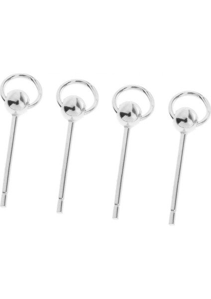 1 Çift Altın Simli Kulak Yuvarlak Top Charms Dekorları Kız Hediye Küpe (Yurt Dışından)