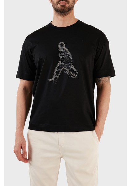 Baskılı Pamuklu Regular Fit Bisiklet Yaka T Shirt Erkek T Shirt 3R1TT9 1juvz 0999 modelleri