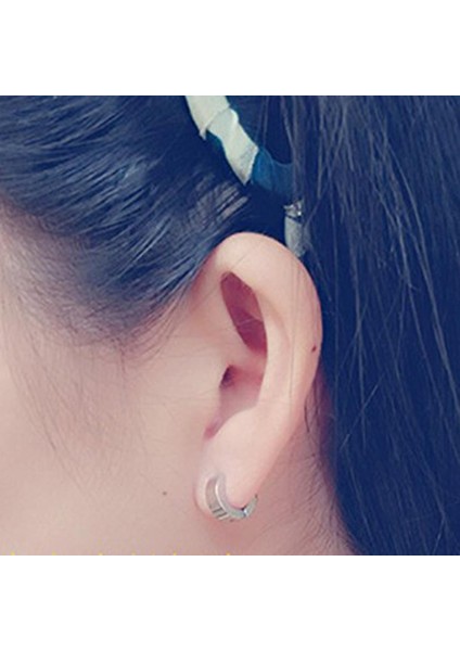 14 Adet Çok Renkli Basit Huggie Kasnak Erkek Kadın Partisi Punk Takılar 14 Adet 8mm Küpe (Yurt Dışından) fiyatları