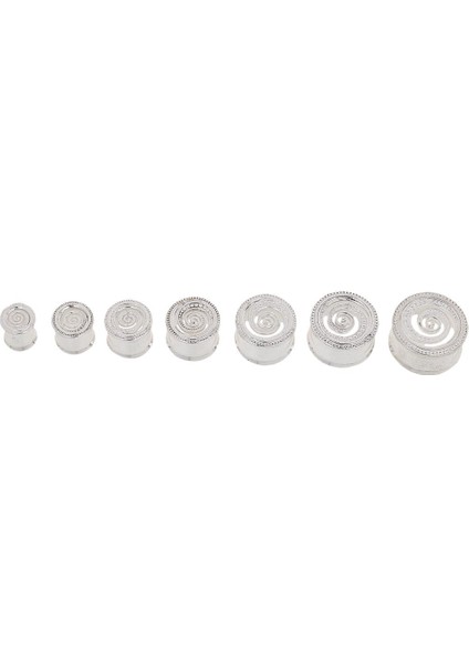 6xwhirlpool Pattern Ear Tüneli Genişletici Sedye Alevlenmiş Fiş Aksesuar 10 mm 6 Adet Küpe (Yurt Dışından)