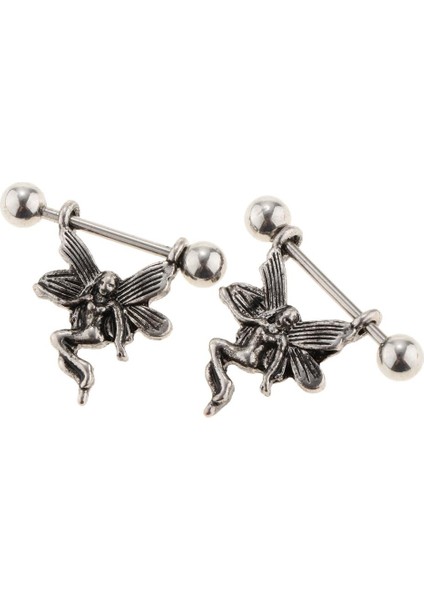 Cadılar Bayramı Kılık Değiştirme 1 Çifti Için Mükemmel Melek Düz Çubuk Aksesuarı Küpe (Yurt Dışından)