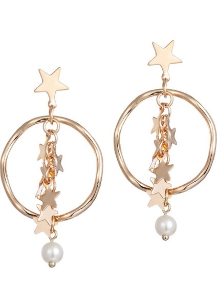 Moda Kulak Kancası Banquet Takı Kız Yıldönümü Noel Hediyeleri Küpe (Yurt Dışından) modelleri