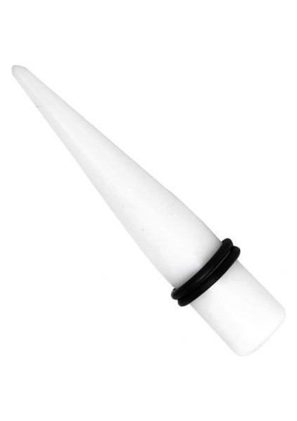 6xwhite Akrilik Genişletici Konik Kulak Sedye Fişi 7/16 '' 6 Adet Küpe (Yurt Dışından)