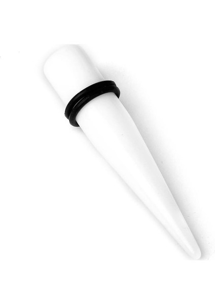 6xwhite Akrilik Genişletici Konik Kulak Sedye Fişi 7/16 '' 6 Adet Küpe (Yurt Dışından)