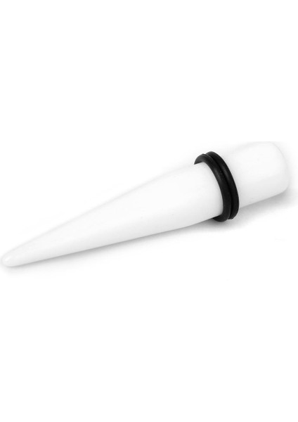 6xwhite Akrilik Genişletici Konik Kulak Sedye Fişi 7/16 '' 6 Adet Küpe (Yurt Dışından)