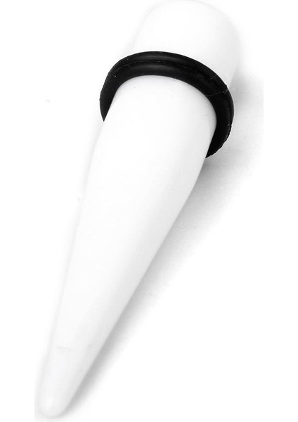 6xwhite Akrilik Genişletici Konik Kulak Sedye Fişi 7/16 '' 6 Adet Küpe (Yurt Dışından)