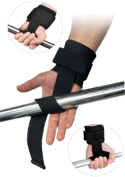 Pro Lifting Straps Bileklik Destekli Ağırlık Kaldırma Kayışı