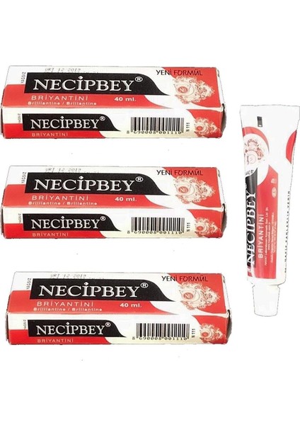 Briyantin Yağsız Kırmızı 40 Ml. 3'lü Paket
