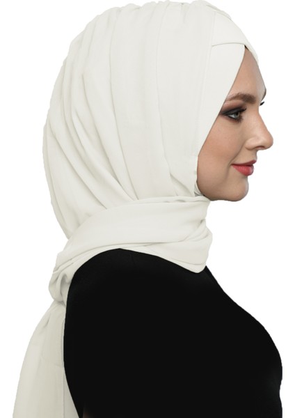 Şallı Takmatik Sade Hazır Türban Tesettür Bone Namaz Örtüsü