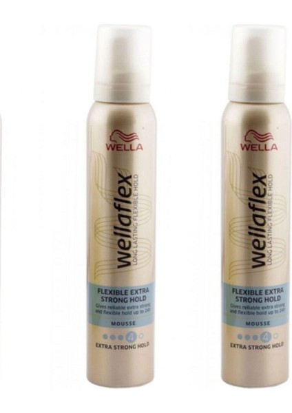 Wellaflex Wella Flexible Extra Strong Hold Saç Köpüğü 200ML x 2 Adet