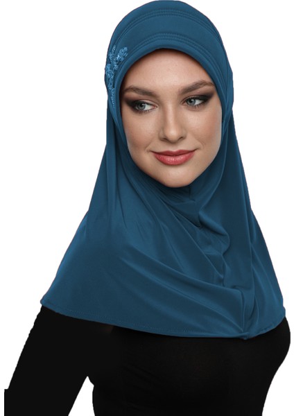 Takmatik Taşlı El İşi Boncuk İşlemeli Hazır Türban Tesettür Bone Namaz Örtüsü modelleri