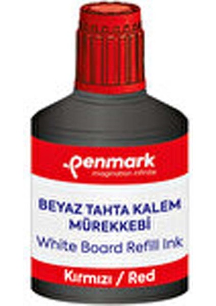 HS-107 Tahta Kalemi Mürekkebi 100 ml Kırmızı Renk ( 3 Adet )