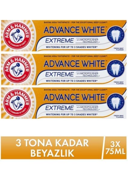 Diş Macunu - Advance White 75 ml x 3