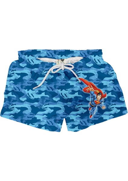 Superman Short Mavi Çocuk Mayo