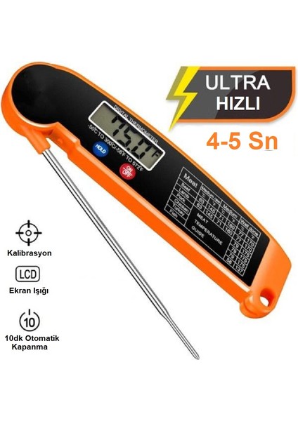 Katlanır Dijital Şiş Termometre -50+300C fırsatları