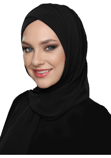 Şallı Takmatik Sade Hazır Türban Tesettür Bone Namaz Örtüsü