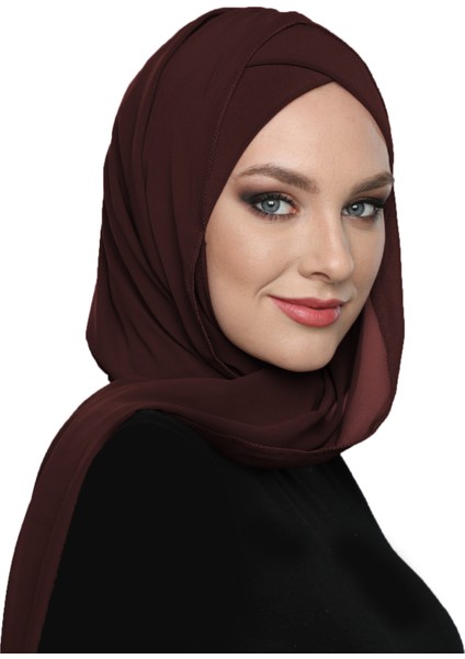 Şallı Takmatik Sade Hazır Türban Tesettür Bone Namaz Örtüsü