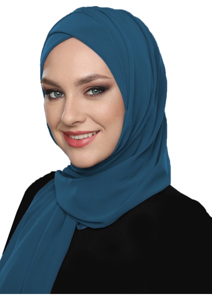 Şallı Takmatik Sade Hazır Türban Tesettür Bone Namaz Örtüsü