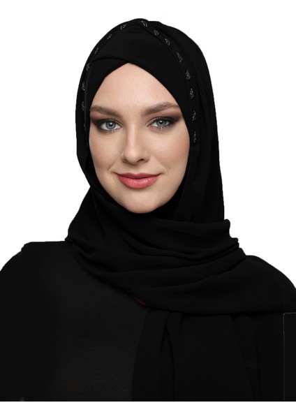 Şallı Takmatik Taşlı Hazır Türban Tesettür Bone Namaz Örtüsü